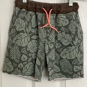 Mini Boden (Johnnie Boden) Leaves pattern terry shorts